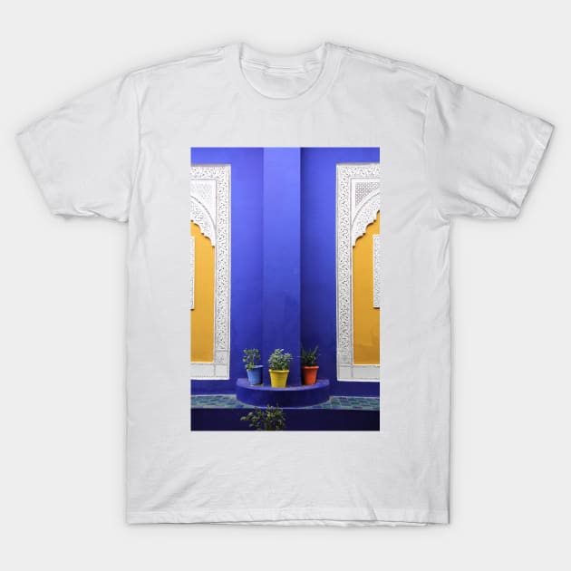 MAJORELLE GARDEN MARRAKECH; TIME TO TAKE TEA T-Shirt by mister-john